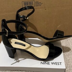Nine West Black Patent Heels